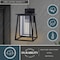 Vaxcel Blackwell 8-in. W Cage Frame 1 Light Dusk to Dawn Black Outdoor Wall Lantern Clear Glass T0608 - alternate 8